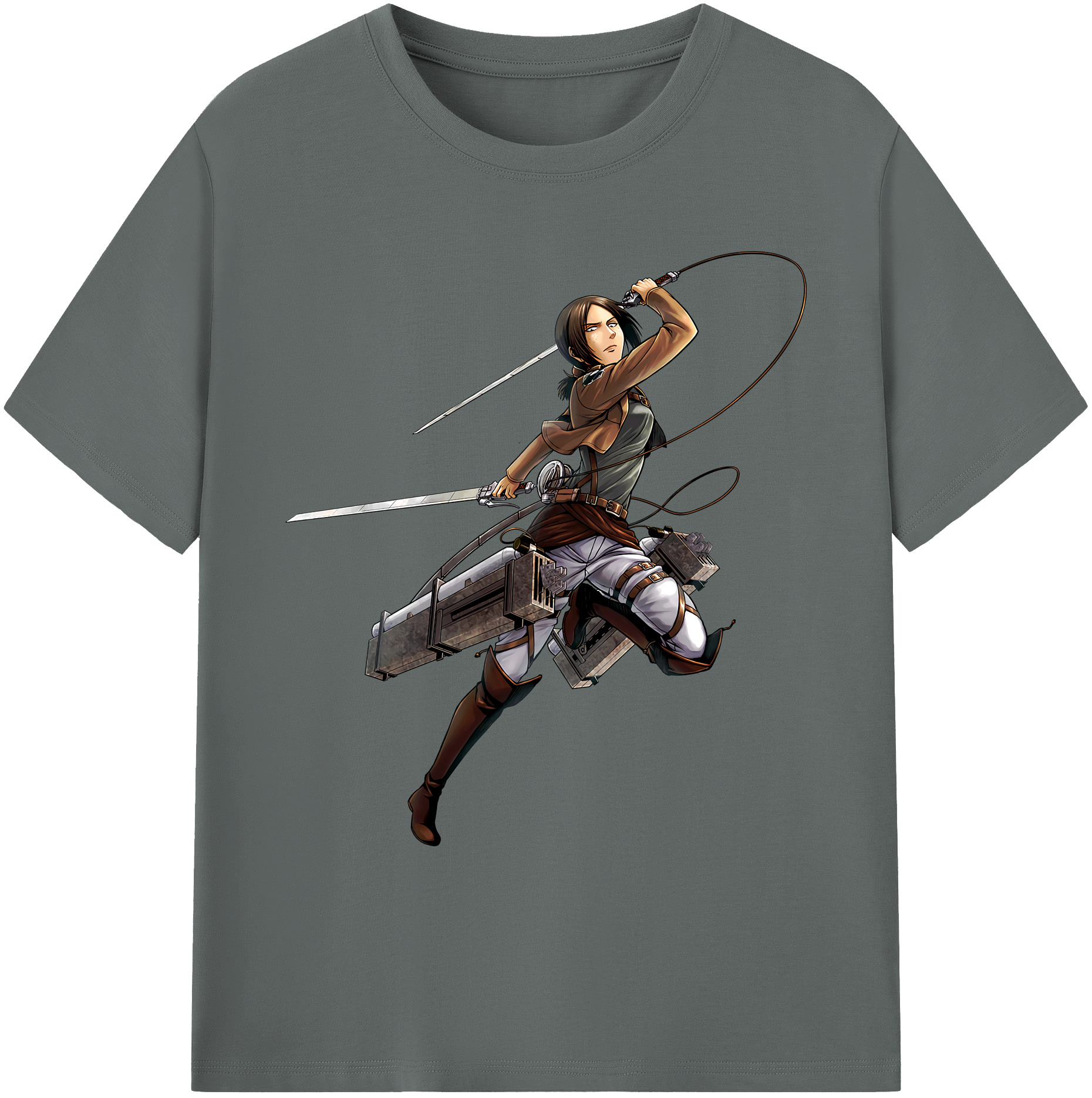 （画像用） 進撃の巨人 Attack on Titan 綿100％ メンズ半袖Tシャツ｜肌触りやわらか＆通気性
